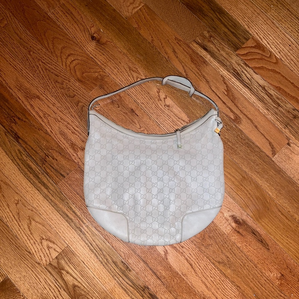 Ivory Gucci princy guccissima hobo handbag